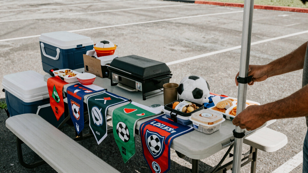 soccer fan tailgating gear