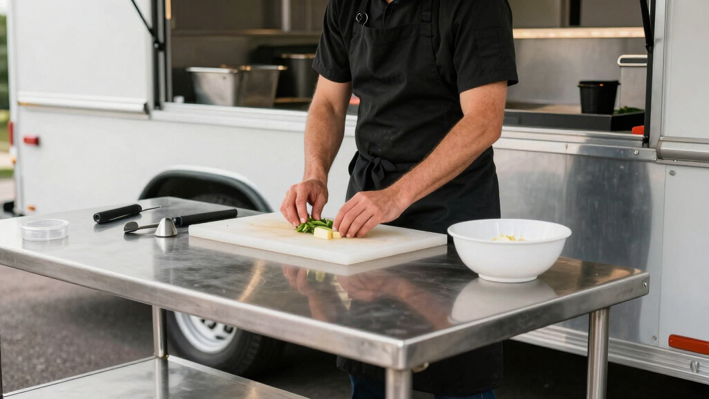 best two door prep tables for food truck business