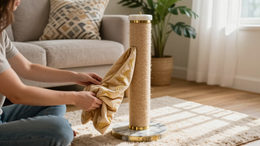 premium luxury cat scratching posts