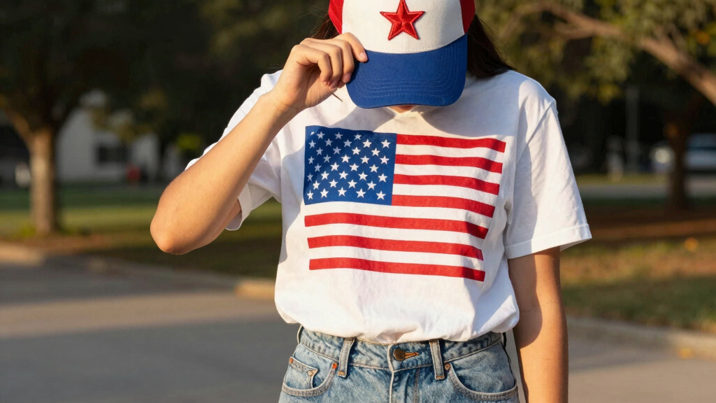 patriotic American flag apparel