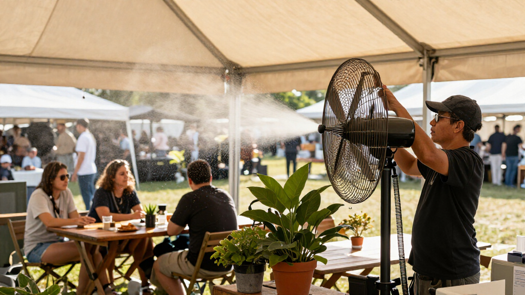 The Misting Fan System Upgrade That Makes Tent Events More Bearable 24 premium industrial fan misting system for tents
