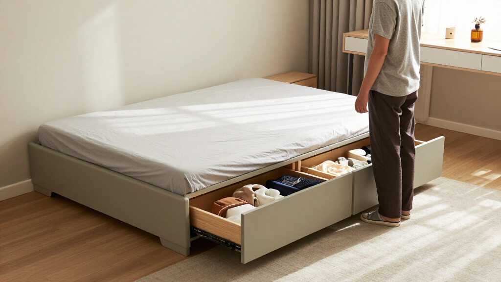 best dorm room bed frame with storage