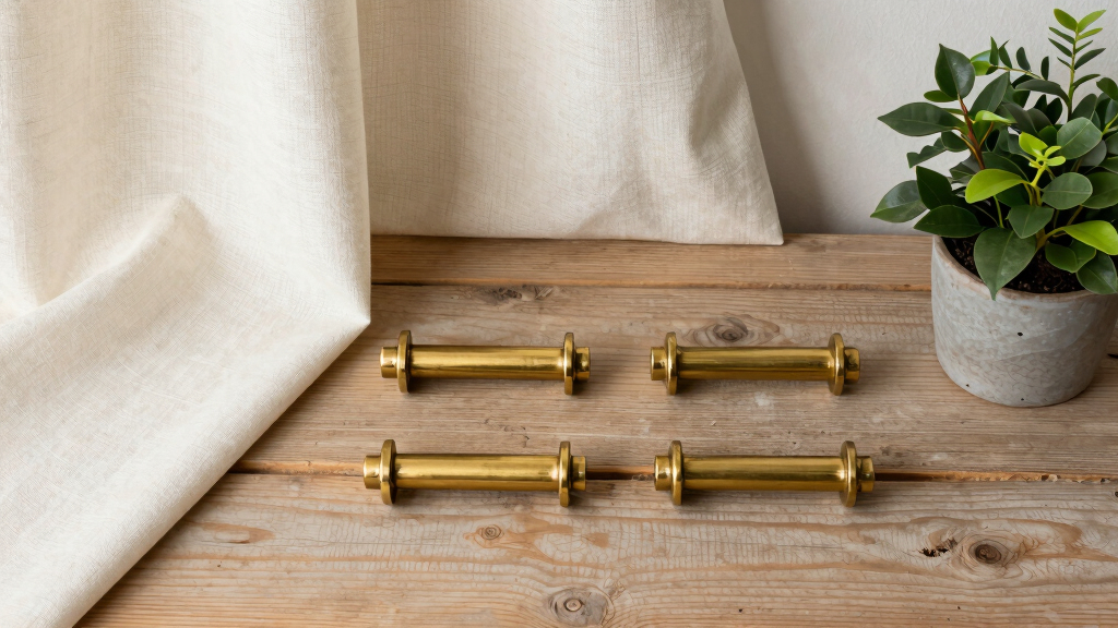 antique brass curtain tiebacks