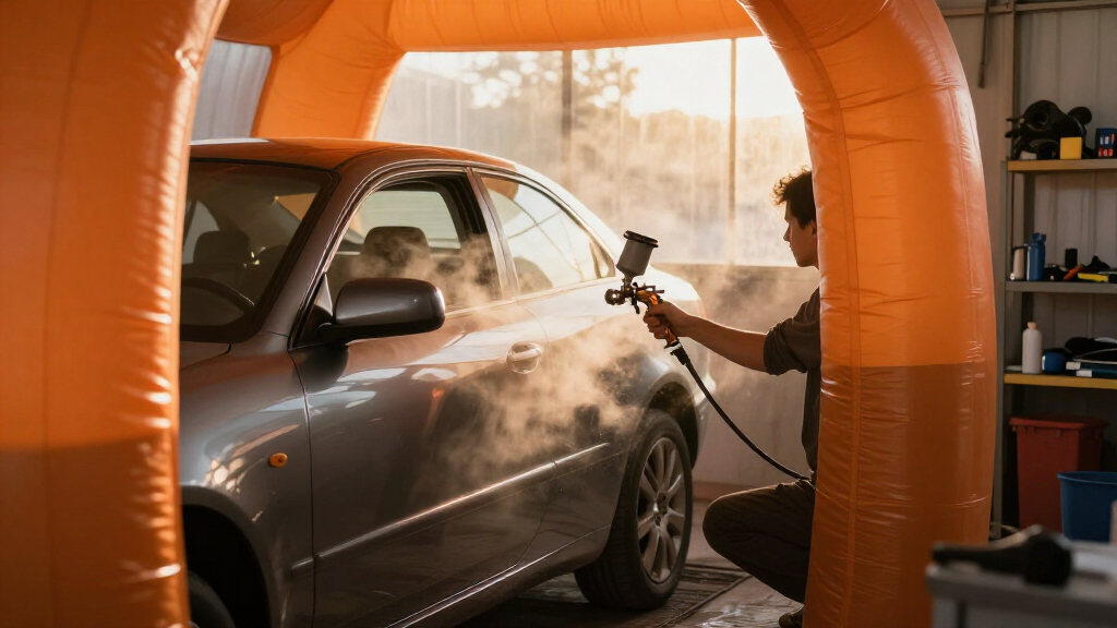inflatable paint booth for cars