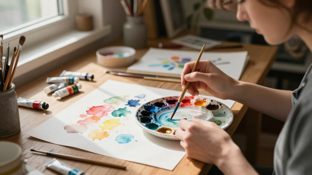 DIY watercolor art kits