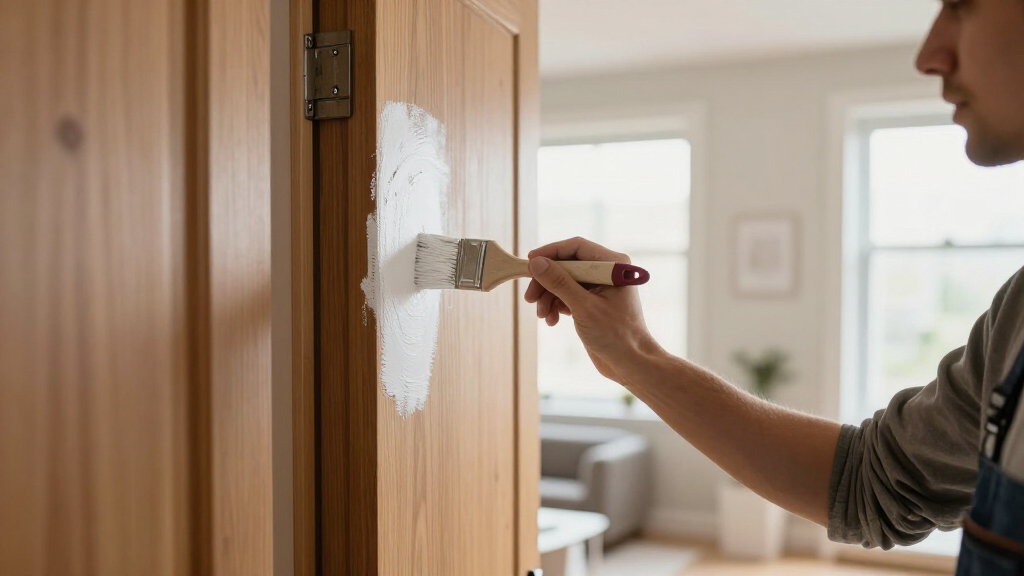 brush to paint interior doors