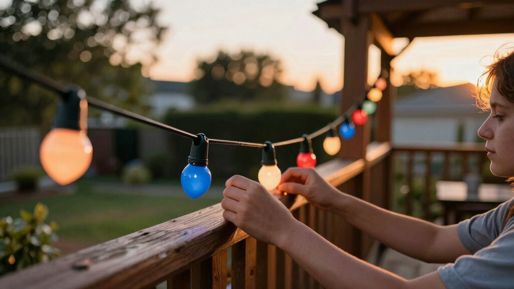 patriotic outdoor string lights
