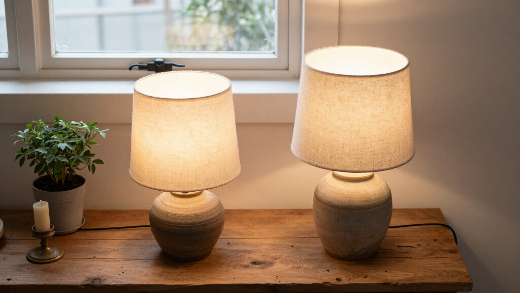 artisan style table lamp set of 2
