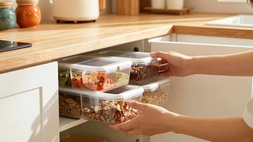 best renter-friendly kitchen storage