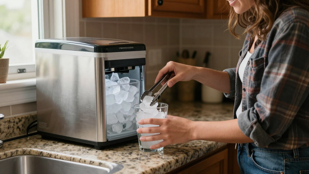 best nugget ice maker with water line