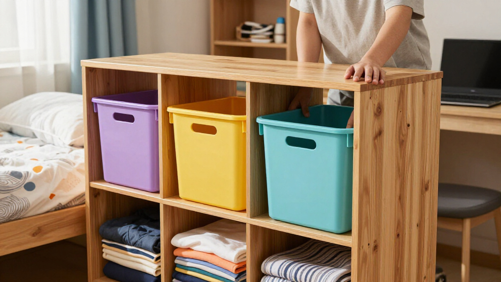 dorm room storage bins