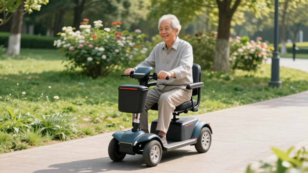 mobility scooter with long range battery