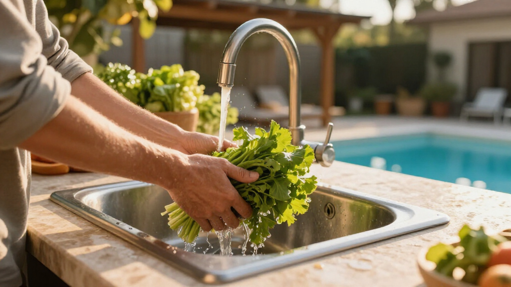 outdoor kitchen sink stations