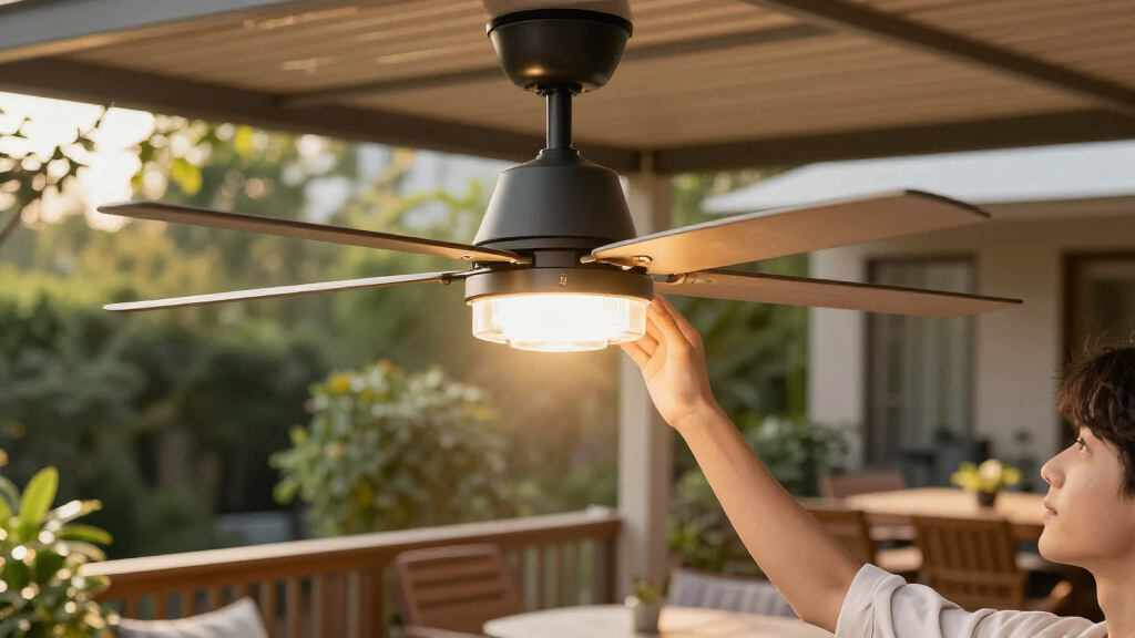 outdoor ceiling fans with lights