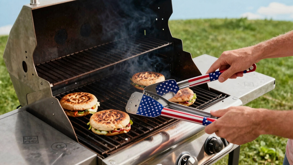 patriotic grilling tools