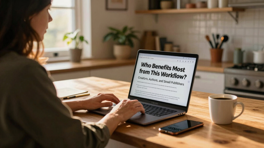 Who Benefits Most from This Workflow? Creators, Authors, and Small Publishers