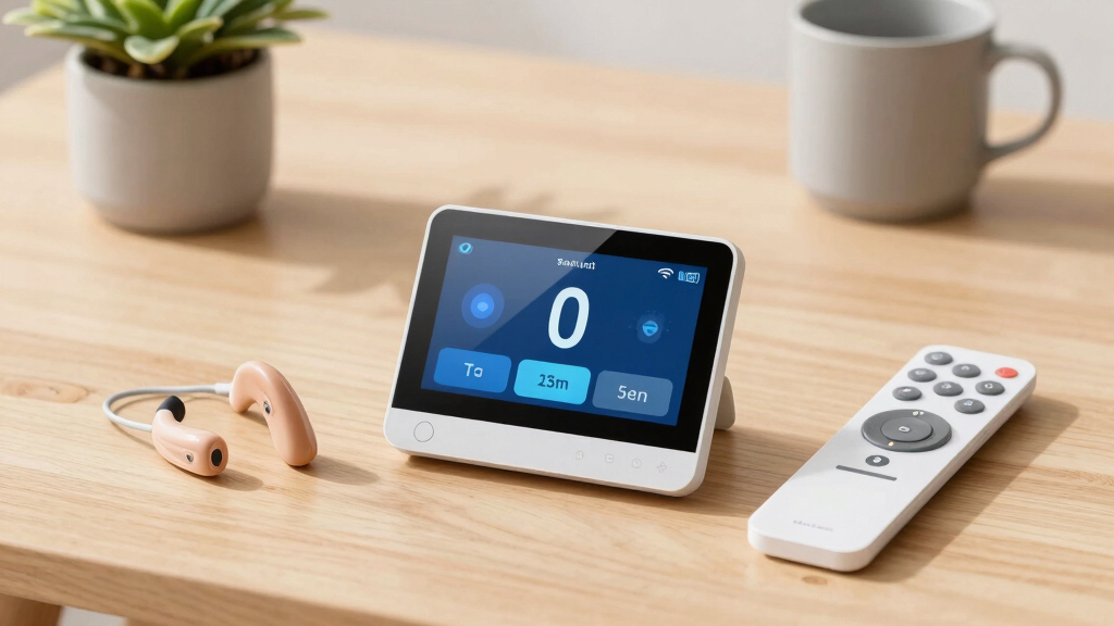 smart thermostat with large screen accessibility