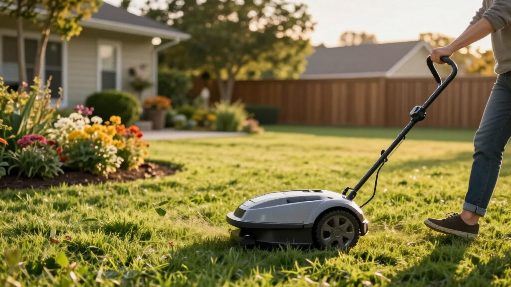 robot lawn mower for large yard
