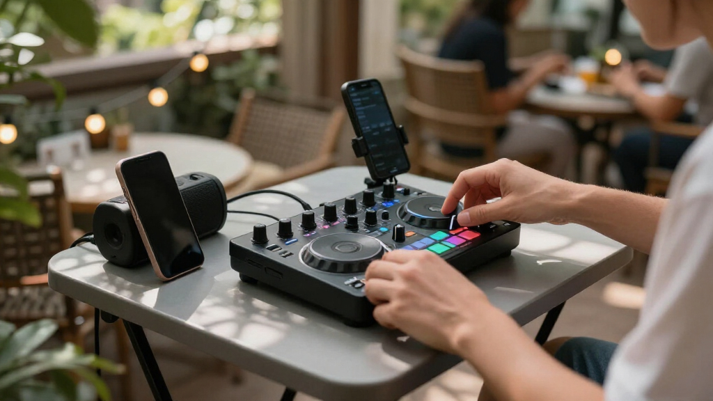 compact DJ controllers for mobile DJs