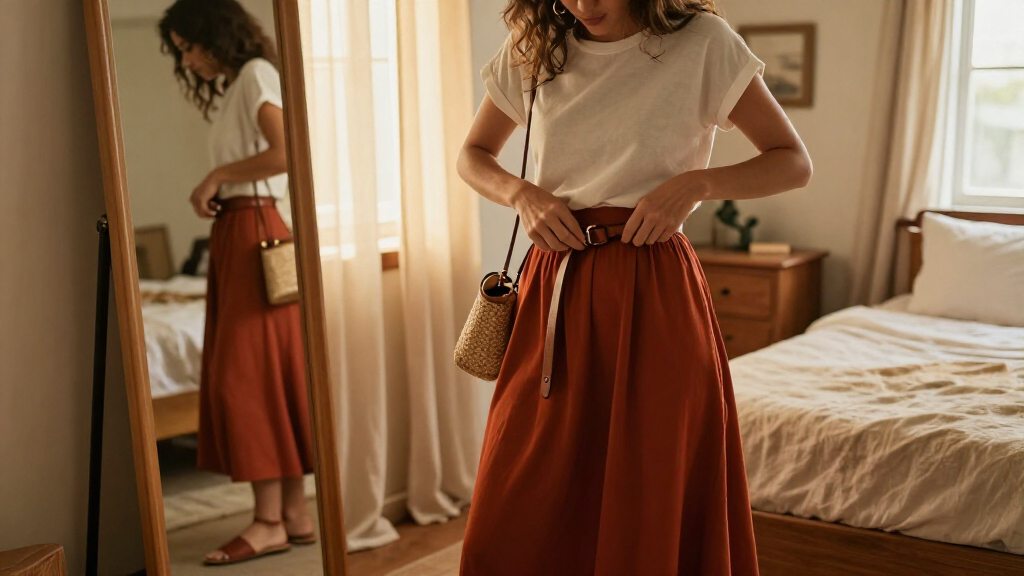 best accessories for skirt outfits