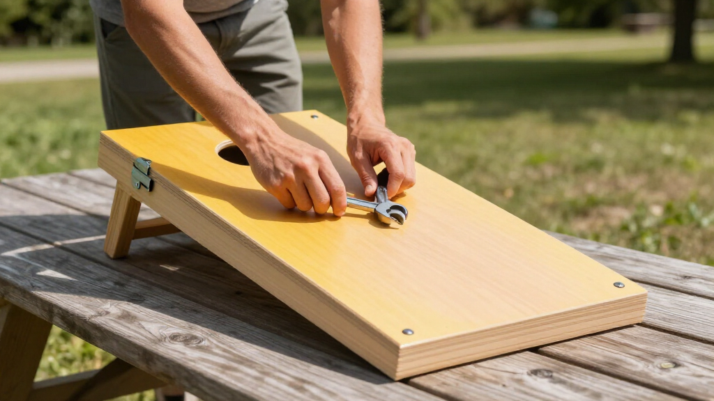 collapsible cornhole boards light weight