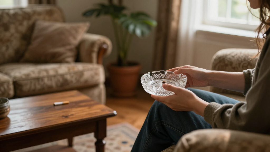 best vintage glass ashtrays