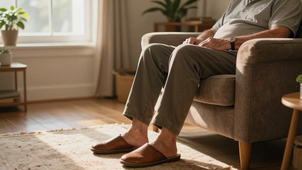 slippers for elderly men