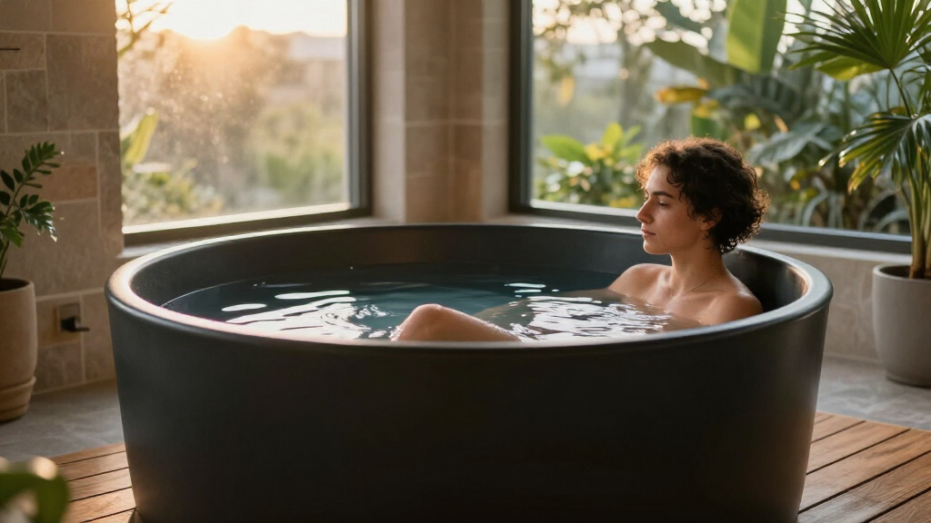 best indoor cold plunge tub premium