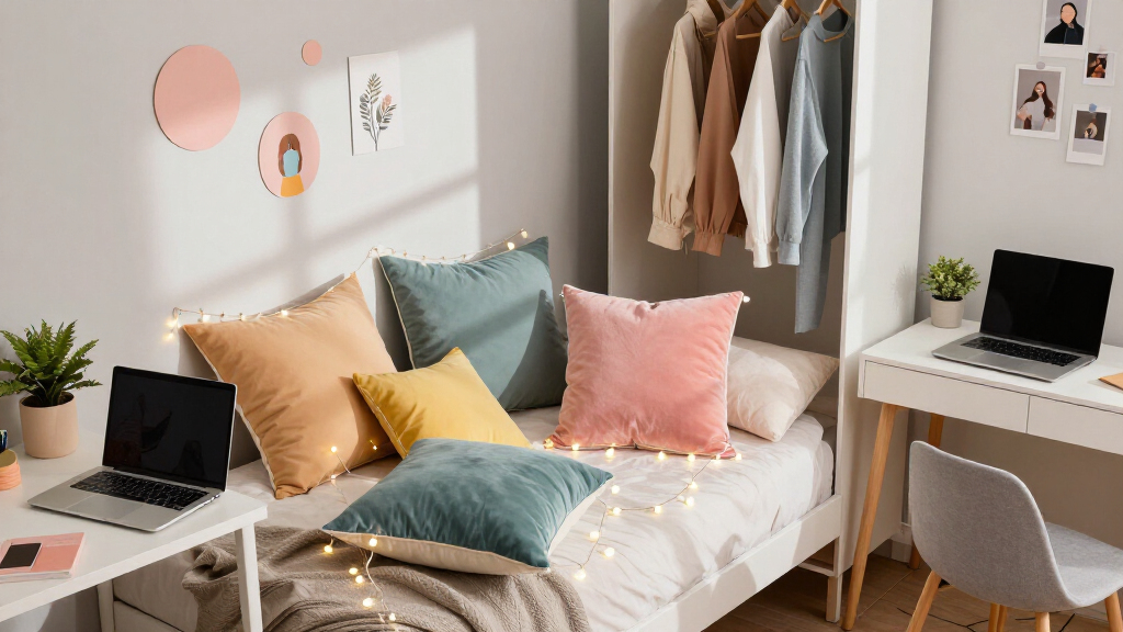 fashionable dorm room decor