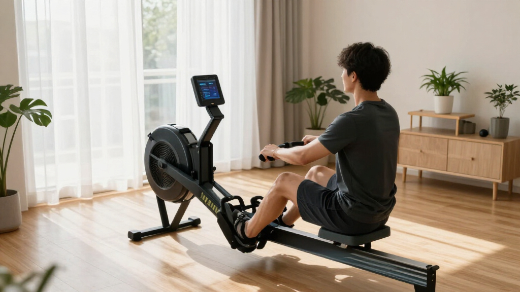 rowing machine with monitor