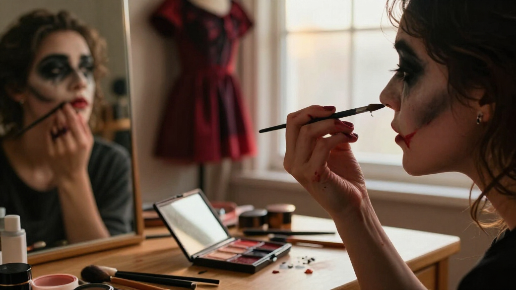 Halloween costume makeup