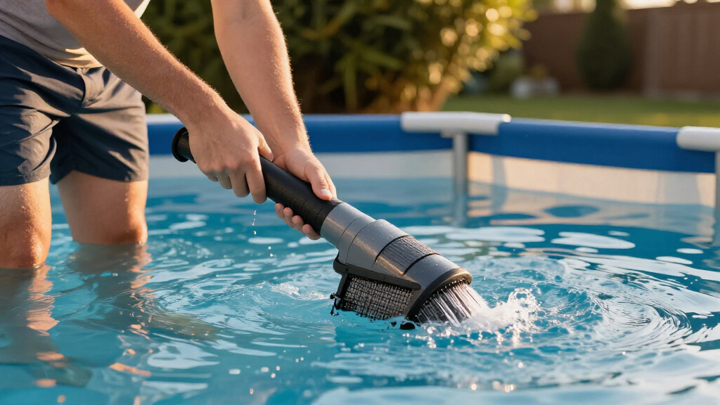 above ground pool vacuum for fine dirt
