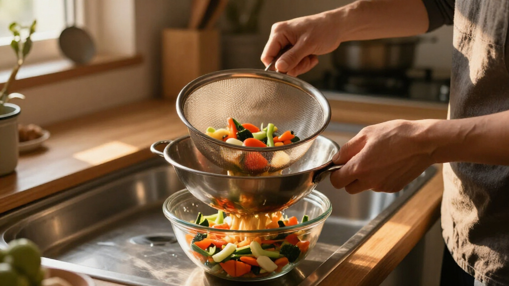 large funnel with strainer