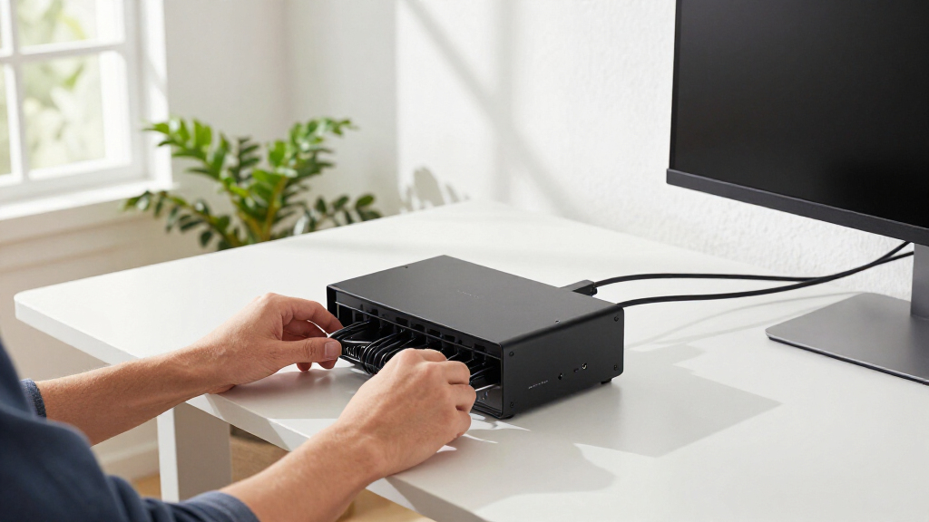 cable management system for standing desk premium