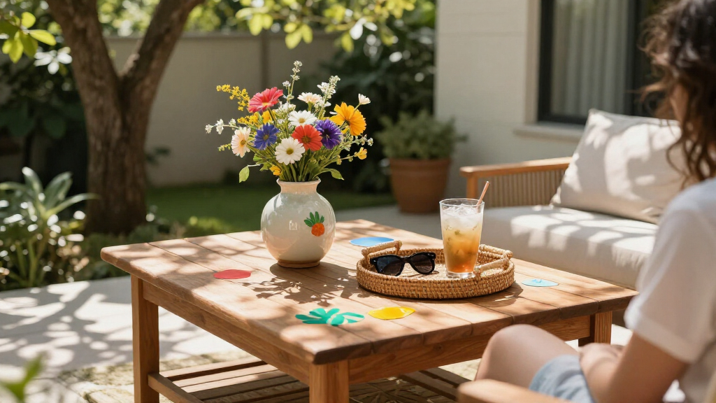 coffee table d%c3%a9cor summer
