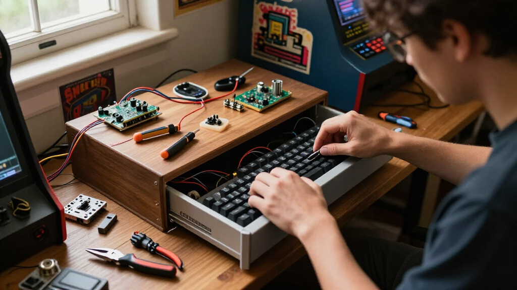 arcade cabinet keyboard drawer