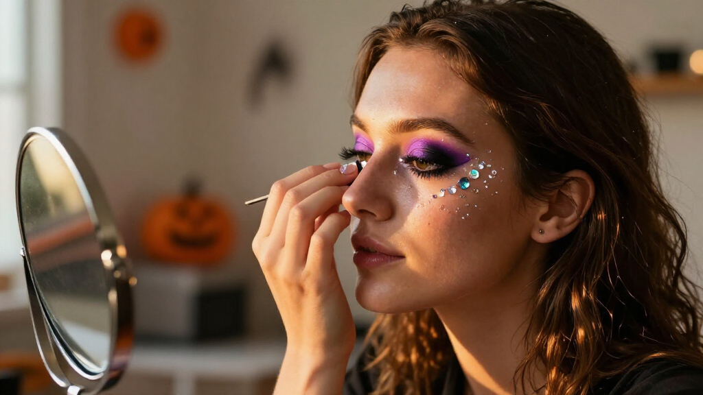 halloween face gems