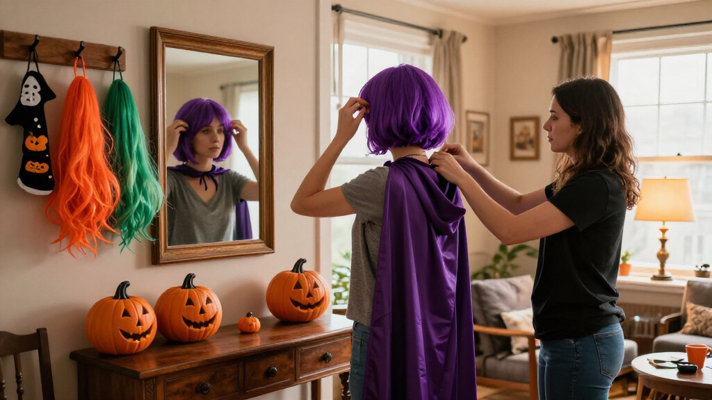 Halloween costume wigs