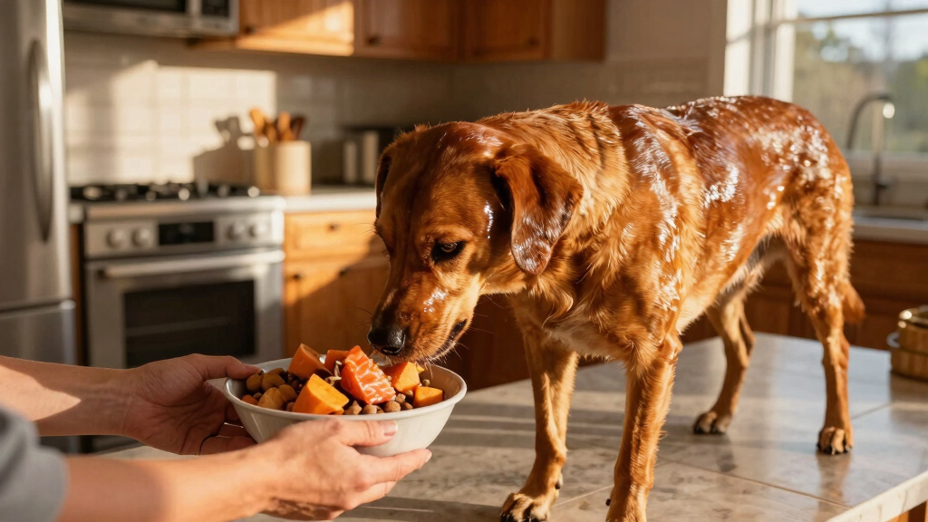 dog food for oily coat