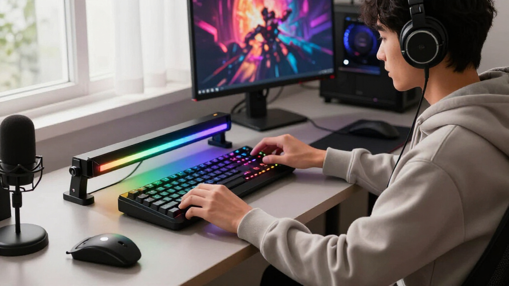 rgb desk lighting kits for streamers