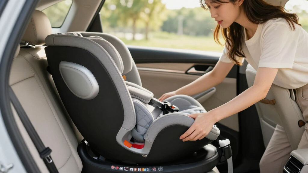 infant car seat with load leg