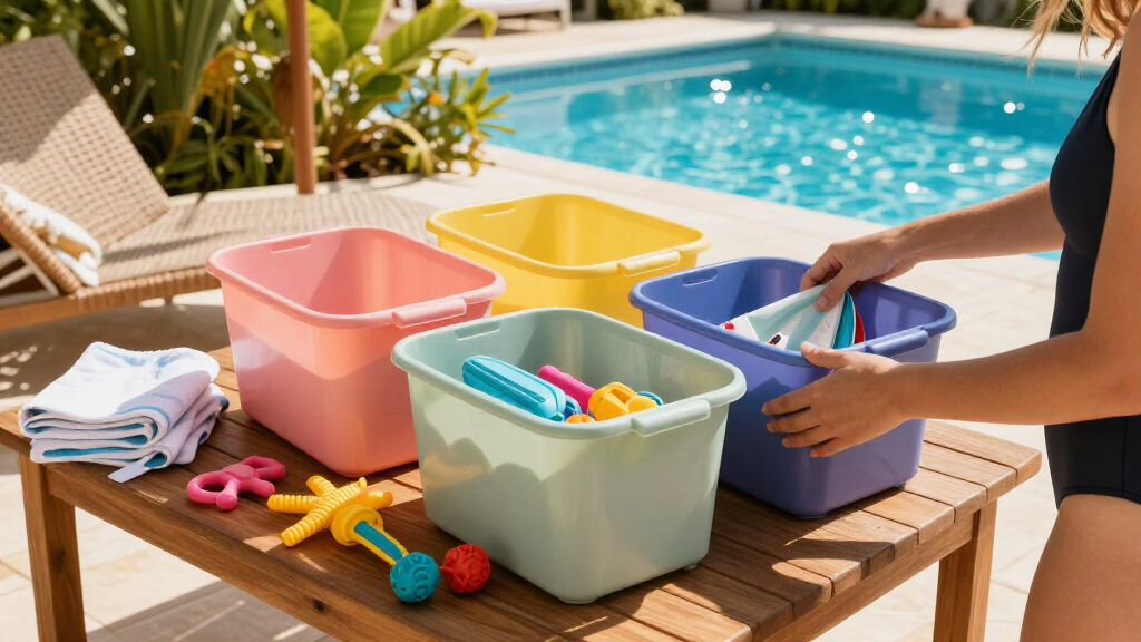 portable poolside storage