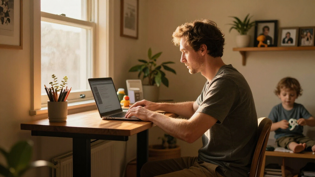 best standing desk for single dads working from home