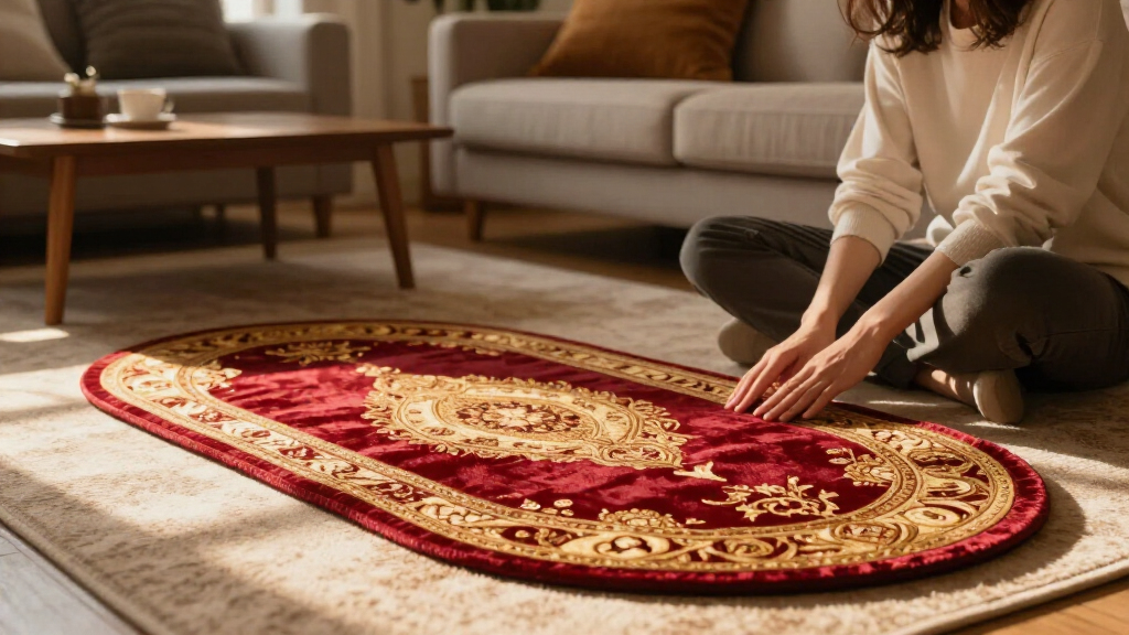 yilong oval silk carpet 6x9
