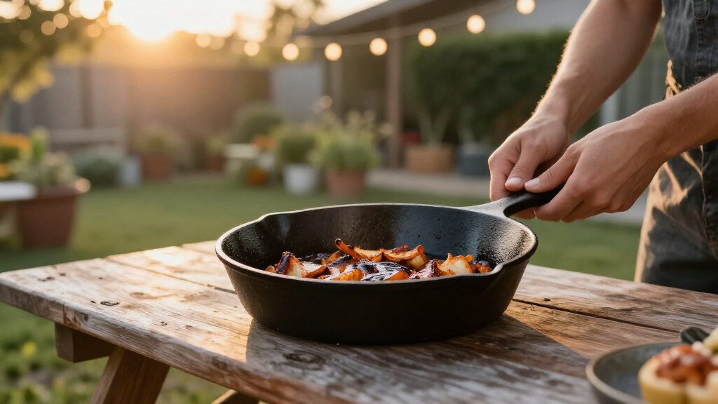 cast iron skillets pre seasoned