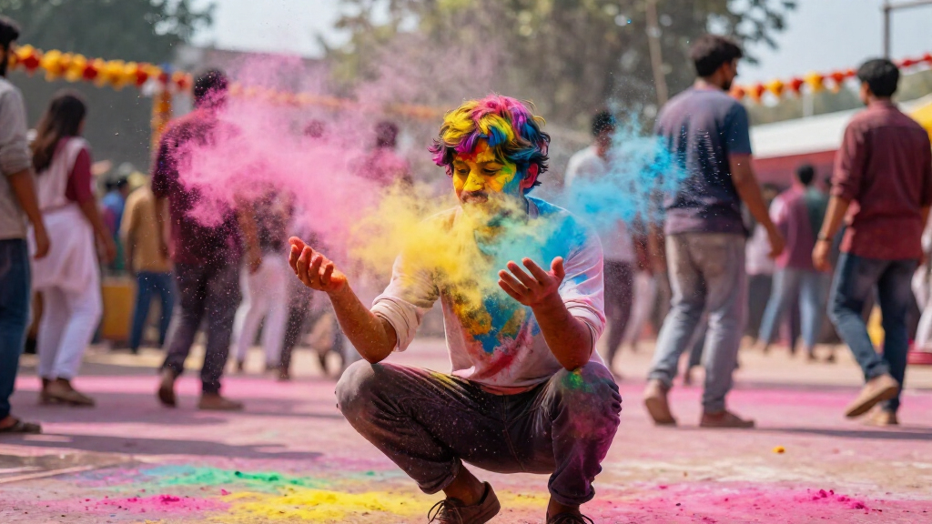 holi color powder packs
