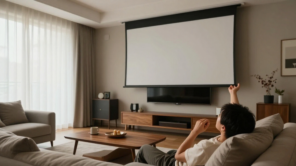 motorized projector screen