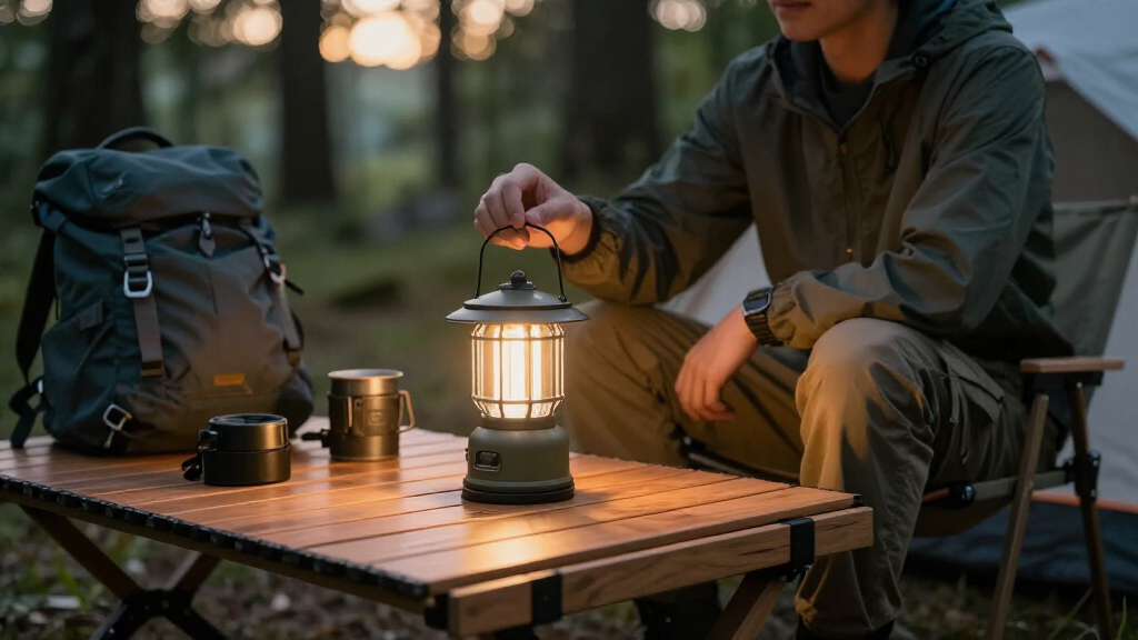 solar camping lantern