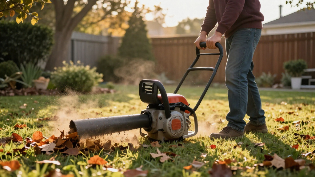 gas powered leaf blowers