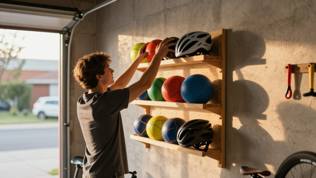 ball storage rack for garage